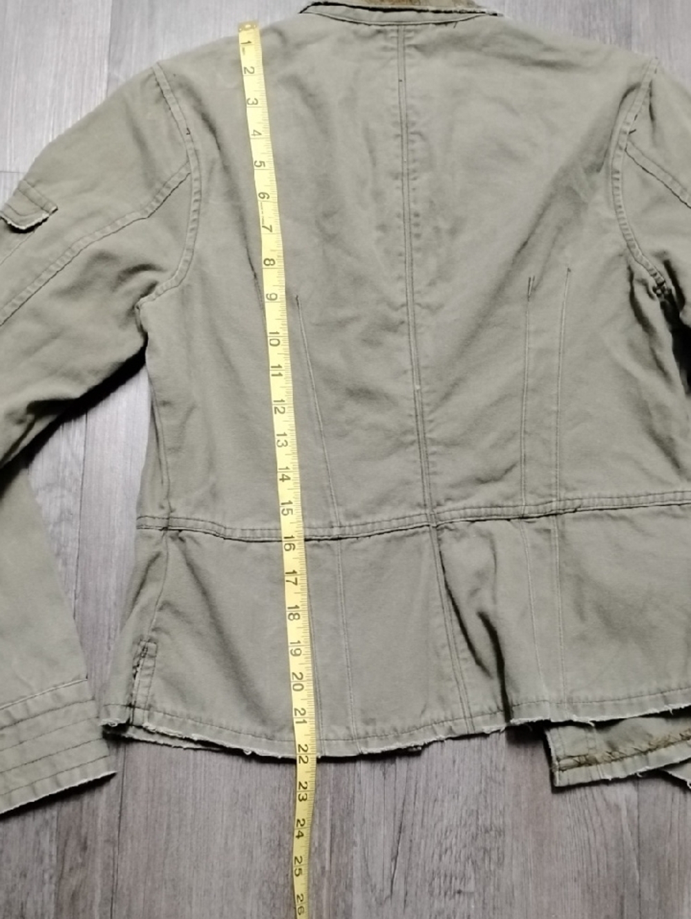 Jordache Olive Utility Jacket with Epaulets - Picture 9 of 12